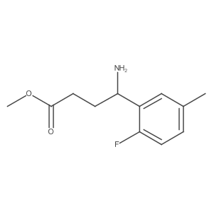 Methyl 4-amino-4-(2-fluoro-5-methylphenyl)butanoate Structure