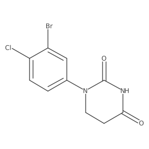 1-(3-Bromo-4-chloro-phenyl)hexahydropyrimidine-2,4-dione Structure