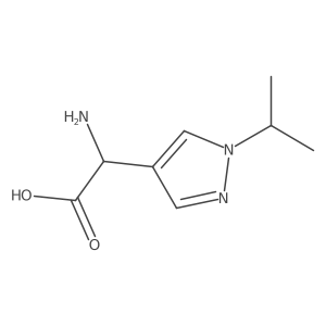2-amino-2-[1-(propan-2-yl)-1H-pyrazol-4-yl]acetic acid Structure
