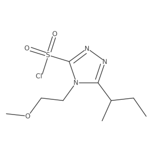 5-(butan-2-yl)-4-(2-methoxyethyl)-4H-1,2,4-triazole-3-sulfonyl chloride Structure