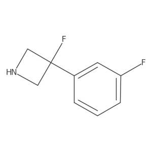 3-Fluoro-3-(3-fluorophenyl)azetidine Structure