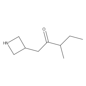 1-(Azetidin-3-yl)-3-methylpentan-2-one结构式