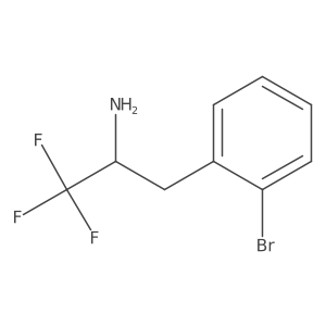 3-(2-Bromophenyl)-1,1,1-trifluoropropan-2-amine Structure