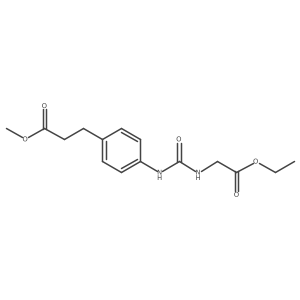 Methyl 4-[[[(2-ethoxy-2-oxoethyl)amino]carbonyl]amino]benzenepropanoate Structure
