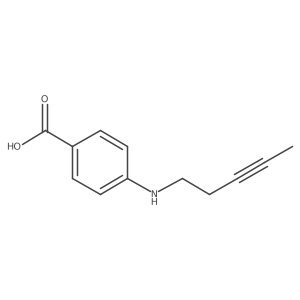 4-[(Pent-3-yn-1-yl)amino]benzoic acid Structure