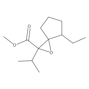 Methyl 4-ethyl-2-(propan-2-yl)-1-oxaspiro[2.4]heptane-2-carboxylate Structure