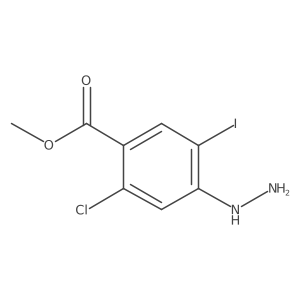 Methyl 2-chloro-4-hydrazinyl-5-iodobenzoate Structure