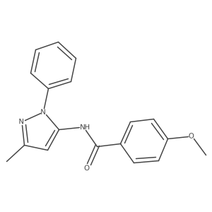 4-methoxy-N-(3-methyl-1-phenyl-1H-pyrazol-5-yl)benzamide Structure
