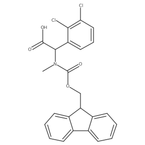2-(2,3-dichlorophenyl)-2-({[(9H-fluoren-9-yl)methoxy]carbonyl}(methyl)amino)acetic acid Structure