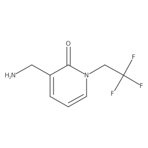 3-(Aminomethyl)-1-(2,2,2-trifluoroethyl)-1,2-dihydropyridin-2-one结构式
