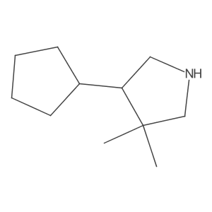 4-Cyclopentyl-3,3-dimethylpyrrolidine Structure