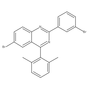6-Bromo-2-(3-bromophenyl)-4-(2,6-dimethylphenyl)quinazoline Structure