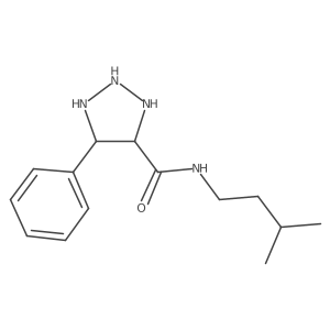 N-(3-methylbutyl)-5-phenyltriazolidine-4-carboxamide Structure