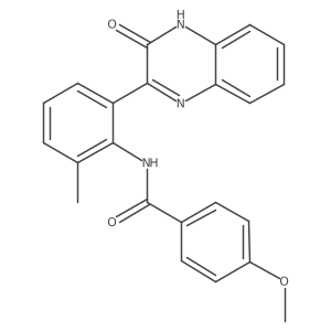N-(2-(3-hydroxyquinoxalin-2-yl)-6-methylphenyl)-4-methoxybenzamide Structure