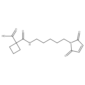 1-[[[5-(2,5-Dihydro-2,5-dioxo-1H-pyrrol-1-yl)pentyl]amino]carbonyl]cyclobutanecarboxylic acid Structure