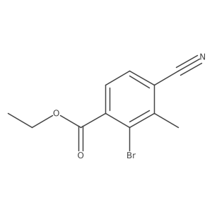 Ethyl 2-bromo-4-cyano-3-methylbenzoate Structure