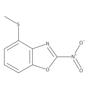 4-(Methylthio)-2-nitrobenzo[d]oxazole Structure