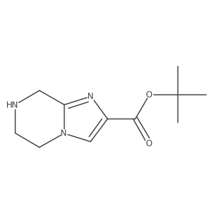 tert-butyl 5H,6H,7H,8H-imidazo[1,2-a]pyrazine-2-carboxylate结构式