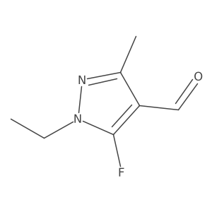 1-ethyl-5-fluoro-3-methyl-1H-pyrazole-4-carbaldehyde Structure