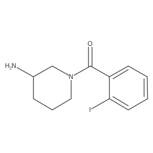 1-(2-Iodobenzoyl)piperidin-3-amine Structure