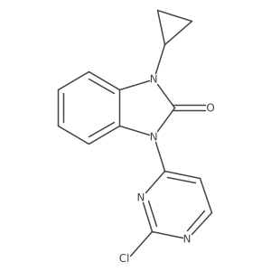 1-(2-Chloro-4-pyrimidinyl)-3-cyclopropyl-1,3-dihydro-2H-benzimidazol-2-one结构式
