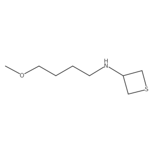 N-(4-Methoxybutyl)thietan-3-amine Structure