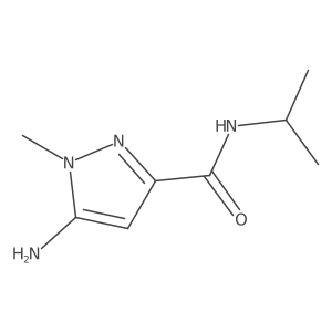 5-amino-N-isopropyl-1-methyl-1H-pyrazole-3-carboxamide结构式