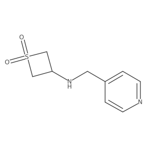 3-{[(Pyridin-4-yl)methyl]amino}-1lambda6-thietane-1,1-dione结构式