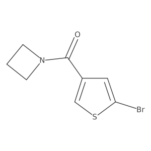 Azetidin-1-yl(5-bromothiophen-3-yl)methanone结构式