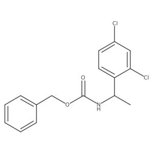benzyl N-[1-(2,4-dichlorophenyl)ethyl]carbamate结构式