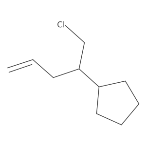 (1-Chloropent-4-en-2-yl)cyclopentane结构式