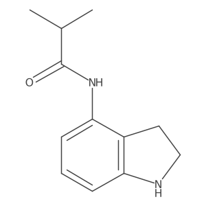 N-(2,3-dihydro-1H-indol-4-yl)-2-methylpropanamide Structure