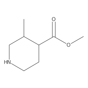methyl (3S,4R)-3-methylpiperidine-4-carboxylate结构式