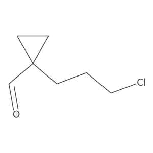 1-(3-Chloropropyl)cyclopropane-1-carbaldehyde Structure