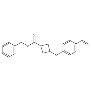 Benzyl 3-(4-formylphenoxy)azetidine-1-carboxylate结构式
