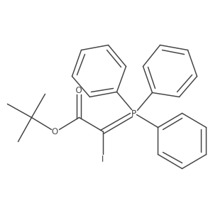 tert-Butyl 2-iodo-2-(triphenylphosphoranylidene)acetate结构式
