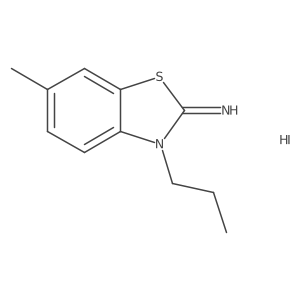 6-methyl-3-propylbenzo[d]thiazol-2(3H)-imine hydroiodide结构式