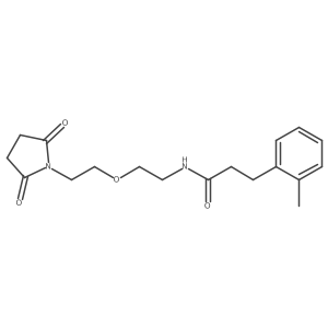 N-(2-(2-(2,5-dioxopyrrolidin-1-yl)ethoxy)ethyl)-3-(o-tolyl)propanamide Structure