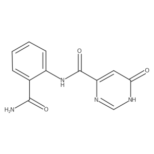 N-(2-carbamoylphenyl)-6-hydroxypyrimidine-4-carboxamide Structure
