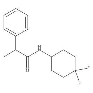N-(4,4-difluorocyclohexyl)-2-phenylpropanamide Structure