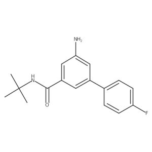 5-amino-N-(tert-butyl)-4'-fluoro-[1,1'-biphenyl]-3-carboxamide Structure