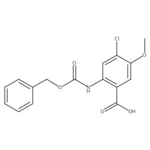 2-{[(Benzyloxy)carbonyl]amino}-4-chloro-5-methoxybenzoic acid结构式
