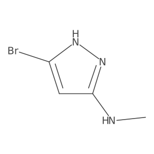 5-Bromo-N-methyl-1H-pyrazol-3-amine结构式