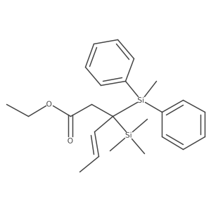 ethyl (3R)-3-[methyl(diphenyl)silyl]-3-trimethylsilylhex-4-enoate结构式