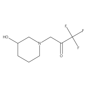 1,1,1-Trifluoro-3-(3-hydroxypiperidin-1-yl)propan-2-one Structure