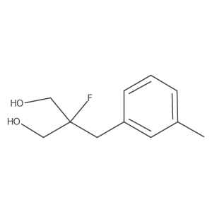 2-Fluoro-2-[(3-methylphenyl)methyl]propane-1,3-diol Structure