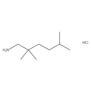 2,2,5-Trimethylhexan-1-amine hydrochloride结构式