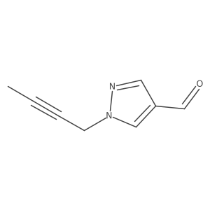 1-(but-2-yn-1-yl)-1H-pyrazole-4-carbaldehyde Structure