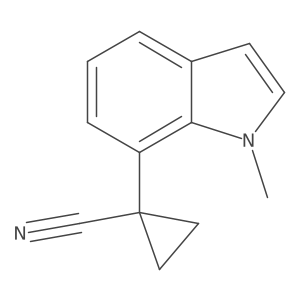 1-(1-methyl-1H-indol-7-yl)cyclopropane-1-carbonitrile Structure