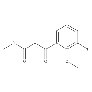 Methyl 3-(3-fluoro-2-methoxyphenyl)-3-oxopropanoate结构式